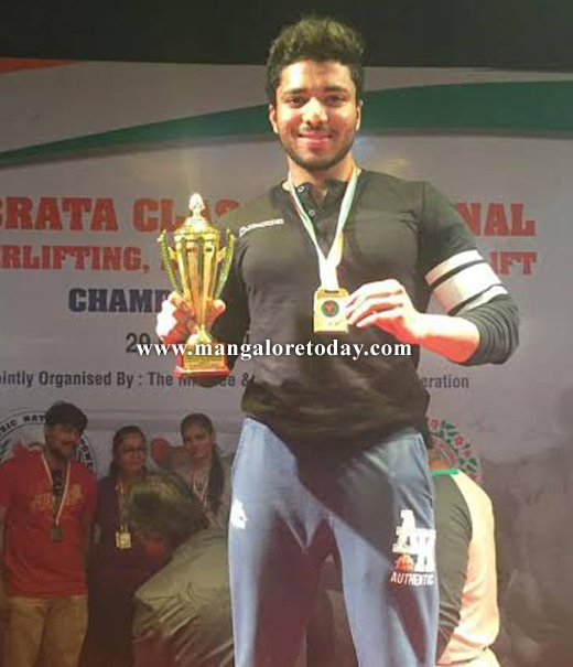 Mangalore boy prasad shetty wins gold medal 1
